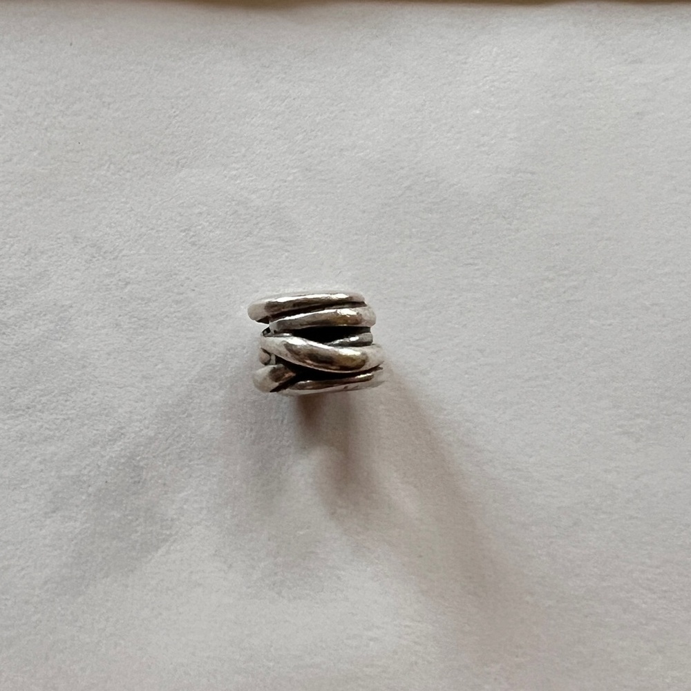 Retired Cluster Ring Charm Two Tone Pandora Charm